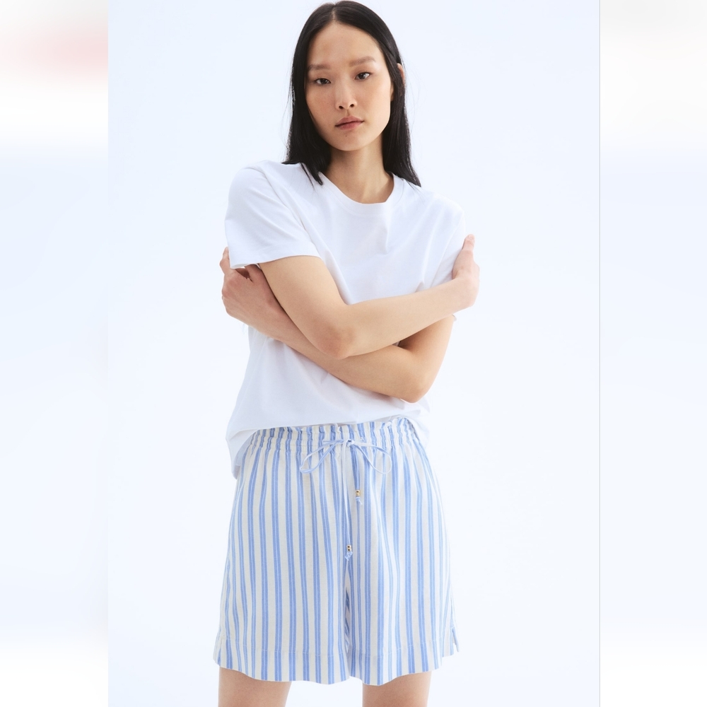 H&M Linen Blend Shorts